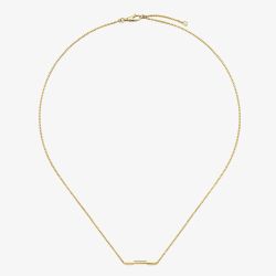 Gucci 18ct Yellow Gold GUCCI Link to Love Bar Necklace YBB66210800100U