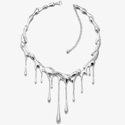 Lucy Quartermaine Silver Multi Drop Necklace DN1