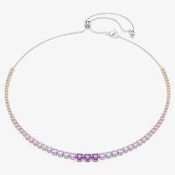 Swarovski Matrix Rhodium Plated Multicolour Crystal Necklace 5751196