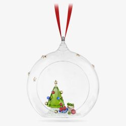 Swarovski Holiday Cheers Christmas Tree And Gifts Ball Ornament 5681633