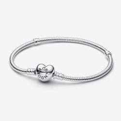 PANDORA Moments Silver Heart Clasp Bracelet 590719