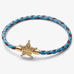 PANDORA 14ct Gold Plated Disney Pixar Toy Story Sheriff Star Bracelet 564605C01
