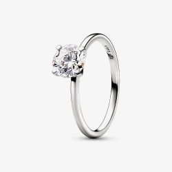 PANDORA Era 14ct White Gold 1.00ct Lab Grown Diamond Solitaire Ring 152893C01