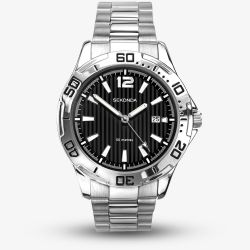 Sekonda Mens Black Dial Bracelet Watch 1171