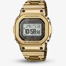 Casio Mens G-Shock Full Metal Origin 5000 Series Gold Plated Digital Solar Bracelet Watch GMW-BZ5000GD-9ER