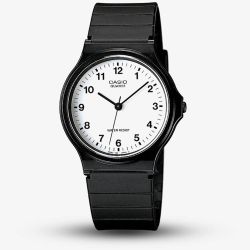 Casio CASIO Collection Men Black Plastic Strap Watch MQ-24-7BLL