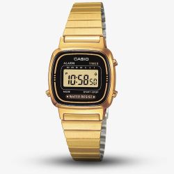 Casio CASIO Collection Retro Digital Gold Plated Bracelet Watch LA670WEGA-1EF