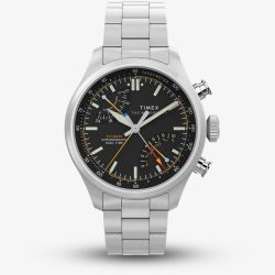 Timex Mens Waterbury Ace Fly-Back Chronograph Stainless Steel Bracelet Watch TW2Y70200