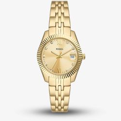 Fossil Scarlette Gold Plated Watch ES5338