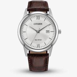Citizen Mens Eco-Drive Silver Dial Watch AW1780-25A