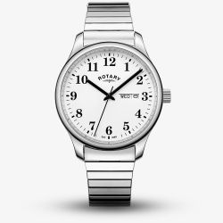 Rotary Mens Heritage Altera White Dial Watch RGB10025/01