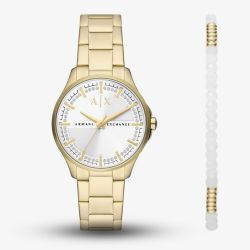 Armani Exchange Hampton Watch & Bracelet Gift Set AX7139SET