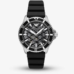 Emporio Armani Meccanico Silicone Strap Watch AR60062