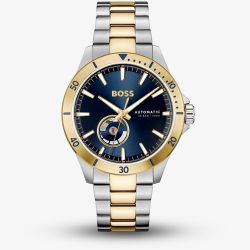 BOSS Troper Automatic Two Tone Blue Dial Watch 1514201