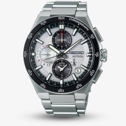 Seiko Astron Silvery Night 5X GPS Solar Chronograph Watch SSH153J1