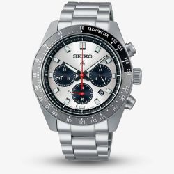 Seiko Mens Prospex Speedtimer ‘Go Large’ Silver Solar Watch SSC911P1