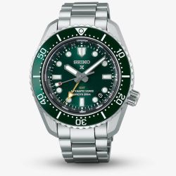 Seiko Mens Marine Green GMT Watch SPB381J1