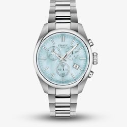Tissot Ladies PR100 Blue Mother Of Pearl Chronograph Watch T150.217.11.131.00