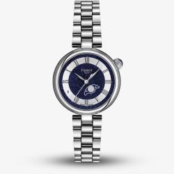 Tissot Ladies Desir Blue Moonphase Dial Stainless Steel Bracelet Watch T152.223.11.493.00