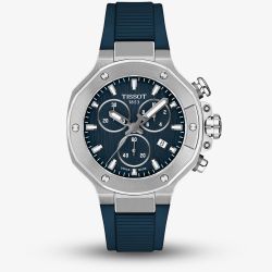 Tissot T-Race 38mm Blue Chronograph Watch T141.817.17.041.00