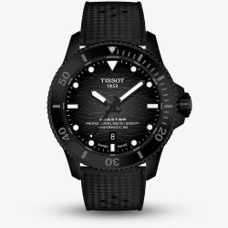 Tissot Mens Seastar 2000 44mm Black Rubber Strap Watch T120.907.37.051.00
