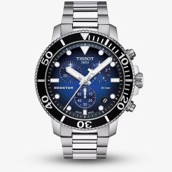 Tissot Mens Seastar 1000 Blue Black Dial Divers Watch T120.417.11.041.01