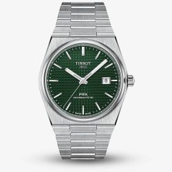 Tissot Mens PRX Powermatic 80 Automatic Green Watch T137.407.11.091.00