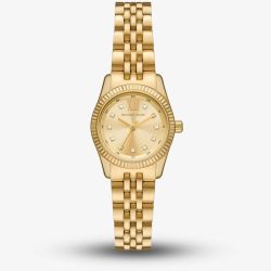 Michael Kors Lexington Gold Tone Crystal Watch MK4741