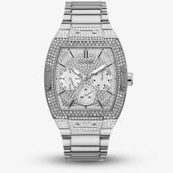 Guess Mens Phoenix Silver Nightlife Watch GW0094G1