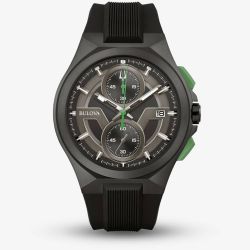 Bulova Mens Maquina Black Chronograph Watch 98B381