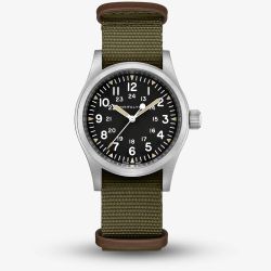 Hamilton Khaki Field Green & Black Mechanical Watch H69439931
