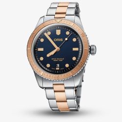 Oris Mens Divers Sixty-Five Bi-Colour Bracelet Watch 01 733 7707 4355-07 8 20 17