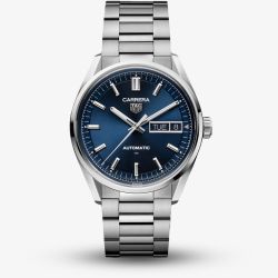 TAG Heuer Carrera Mens Day Date Blue Dial Watch WDA2112.BA0043