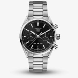 Mens Tag Heuer Carrera Black Chronograph Watch CBN2010.BA0642