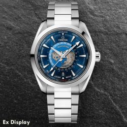 Ex-Display OMEGA Mens Seamaster Aqua Terra Worldtimer Watch 220.10.43.22.03.001