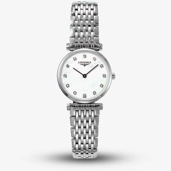 Longines Ladies La Grande Classique Diamond Set Mother Of Pearl Dial Bracelet Watch L4.209.4.87.6