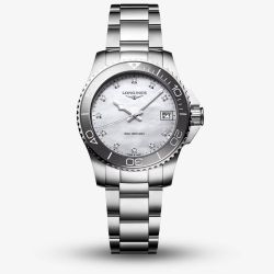Longines Ladies Hydroconquest Mother Of Pearl Watch L3.370.4.87.6