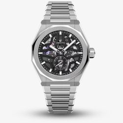 ZENITH Mens Defy Skyline Black Skeleton Dial Stainless Steel Bracelet Watch 03.9300.3620/78.I001