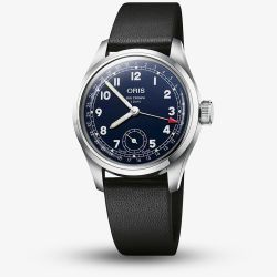 Oris Big Crown Pointer Date Blue Dial Leather Strap Watch 01 403 7776 4065-07 5 19 11