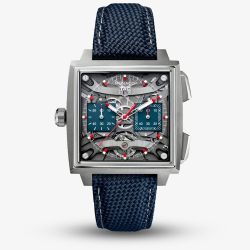 TAG Heuer Mens Monaco Evergraph Avant-Garde Horlogerie Blue Fabric Strap Watch CEW5181.FT8123