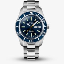 BALL Mens Engineer Master II Skindiver Heritage Blue Dial Watch DM3308A-S1C-BE