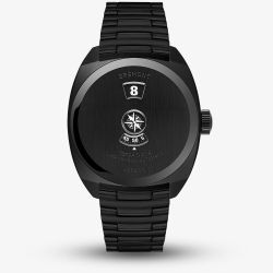 Bremont Mens Terra Nova 38 Jumping Hour Stealth Black Bracelet Watch TN38-JH-DLC-CC-B