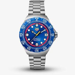 TAG Heuer Mens Special Edition Formula 1 Solargraph Oracle Red Bull Racing Blue Dial Bracelet Watch WBY111F.BA0042