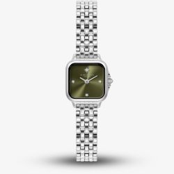 Olivia Burton Ladies Grosvenor Mini Sage Green Dial Watch 24000255