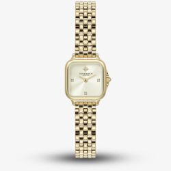 Olivia Burton Ladies Grosvenor Mini Ivory Dial Watch 24000257