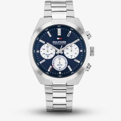Tommy Hilfiger Mens Hudson Chronograph Blue Dial Watch 1710722