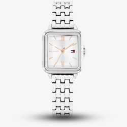 Tommy Hilfiger Ladies Mia Square Dial Stainless Steel Bracelet Watch 1782830