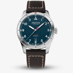 Alpina Mens Startimer Pilot Blue Automatic Watch AL-525NW4S26