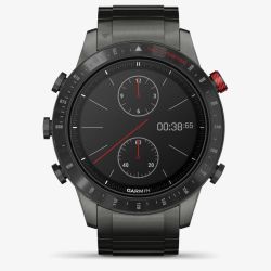 Garmin Mens Marq Driver Titanium Rubber Bracelet Watch 010-02006-01 