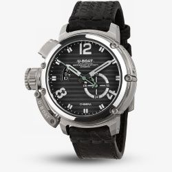 U-BOAT Mens Limited Edition Chimera 46mm Nero Black Leather Strap Watch 9605